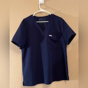 Navy Figs Catarina One Pocket Scrub Top Size Extra Large